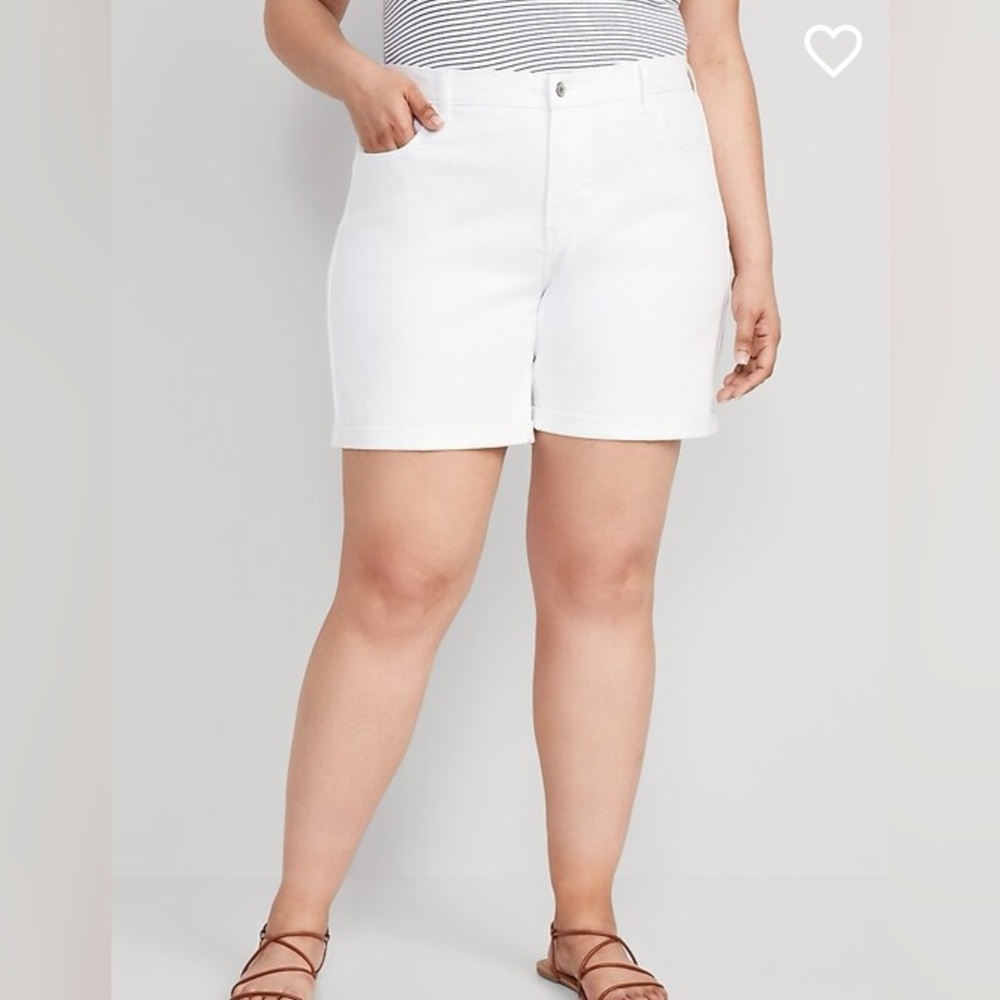 Old Navy White Denim Shorts Size 26 Jean Shorts Summer
